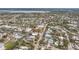 Aerial view showing waterfront lot location among other houses at 633 Avenida De Mayo, Sarasota, FL 34242