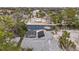 Aerial view showing house, canal, and boat at 633 Avenida De Mayo, Sarasota, FL 34242