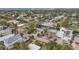 Aerial view of canal front home with modern design nearby at 633 Avenida De Mayo, Sarasota, FL 34242