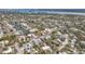 Aerial view of property, highlighting its waterfront location and neighborhood context at 633 Avenida De Mayo, Sarasota, FL 34242