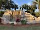 Community entrance with a waterfall feature and signage at 6442 Willowshire Way, Bradenton, FL 34212