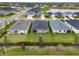 Aerial view of three homes showcasing the community's layout at 6708 162Nd E Pl, Parrish, FL 34219