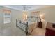 Spacious bedroom with a king-size bed and ceiling fan at 8108 Haven Harbour Way, Bradenton, FL 34212