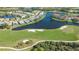 Aerial view of golf course and waterfront homes at 9499 Millbank Dr # 2721, Sarasota, FL 34238