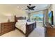 Spacious bedroom with large window and water views at 307 Compass Point Dr # 101, Bradenton, FL 34209