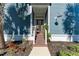 Front entrance with double doors and a small porch at 307 Compass Point Dr # 101, Bradenton, FL 34209