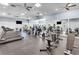 Fitness center with various exercise equipment and large mirrors at 11816 Altamonte Ct, Venice, FL 34293