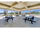 Covered picnic pavilion with multiple picnic tables at 11816 Altamonte Ct, Venice, FL 34293