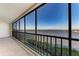 Stunning water view from screened balcony with tiled floor at 1510 1St W Ave # 303, Bradenton, FL 34205