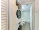 Stackable washer and dryer in convenient laundry closet at 1510 1St W Ave # 303, Bradenton, FL 34205