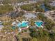 Aerial view of community pool and surrounding area at 1748 Still River Dr, Venice, FL 34293