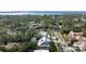 Aerial view of a house and surrounding neighborhood at 1810 Wisteria St, Sarasota, FL 34239