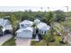 Aerial view of home showcasing unique architectural details at 1810 Wisteria St, Sarasota, FL 34239