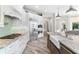 Modern kitchen with stainless steel appliances and granite counters at 1810 Wisteria St, Sarasota, FL 34239