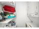 Laundry closet with stackable washer and dryer at 202 47Th Avenue W Dr # 334, Bradenton, FL 34207