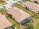 Aerial view showing home and pool at 20289 Benissimo Dr, Venice, FL 34293