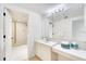 Clean bathroom with a single vanity and shower at 2110 Harbourside Dr # 526, Longboat Key, FL 34228