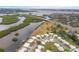 Aerial view showing community near waterway and bridge at 3608 Joyce Dr, Bradenton, FL 34208