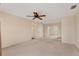 Empty bedroom with carpet, ceiling fan and window at 3608 Joyce Dr, Bradenton, FL 34208