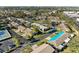 Aerial view showcasing a single-story condo in a community setting at 390 301 W Blvd # 11D, Bradenton, FL 34205