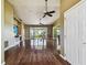 Spacious living room with hardwood floors, high ceilings, and water views at 4338 14Th Street Cir, Palmetto, FL 34221