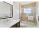 Clean bathroom with updated vanity and shower/tub combo at 480 Azalea Rd, Venice, FL 34293