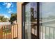 Private balcony overlooking residential neighborhood at 6515 Mauna Loa Blvd, Sarasota, FL 34241