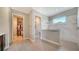 Spa-like bathroom with walk-in shower and large closet at 7820 Holiday Dr, Sarasota, FL 34231