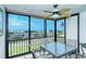 Enjoy breathtaking ocean views from this condo's relaxing patio area at 797 Beach Rd # 305, Sarasota, FL 34242