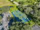 Community outdoor basketball court with blue and green painted surface at 9109 Winter Harbour Way, Bradenton, FL 34212