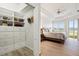 Main bedroom with walk-in closet and water view at 9109 Winter Harbour Way, Bradenton, FL 34212