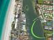 Aerial view showing condo location near beach at 10190 Imperial Point W Dr # 16, Largo, FL 33774