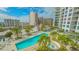 Rooftop pool and hot tub with city views at 111 S Pineapple Ave # 708, Sarasota, FL 34236