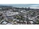 Bird's eye view of a home near the beach and city at 141 N Adams Dr, Sarasota, FL 34236