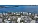 Aerial view showcasing the property's lot size and neighborhood at 141 N Adams Dr, Sarasota, FL 34236