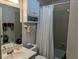 Clean bathroom with shower/tub combo and updated vanity at 1507 Water Oak Way S, Bradenton, FL 34209