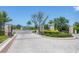 Gated entrance to the Palmero Sarasota community at 15093 Shady Palms Ln, Nokomis, FL 34275