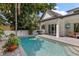 Stunning pool area with patio and a view of the house at 2174 Mcclellan Pkwy, Sarasota, FL 34239