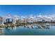 Stunning view of waterfront and marina at 223 Golden Gate Point # 2A, Sarasota, FL 34236