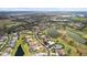 Aerial view of home on golf course with pool at 2611 Little Country Rd, Parrish, FL 34219