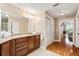 Bathroom with granite countertop and hardwood floor at 2925 Terra Ceia Bay Blvd # 2203, Palmetto, FL 34221