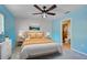 Cozy bedroom with neutral tones and en-suite bathroom at 337 Dante Dr # 337, Nokomis, FL 34275