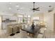 Kitchen with island, breakfast bar, and ample counter space at 3915 Fonsica Ave, North Port, FL 34286