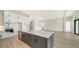 Modern kitchen with stainless steel appliances and large island at 4517 Mondrian Ct, Sarasota, FL 34240