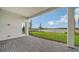 Spacious covered patio with lake view at 4517 Mondrian Ct, Sarasota, FL 34240