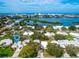 Aerial view showing home's location in a waterfront community at 5940 Driftwood Ave # 15, Sarasota, FL 34231