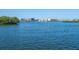 Tranquil waterfront view with lush vegetation and buildings in the distance at 5940 Driftwood Ave # 15, Sarasota, FL 34231