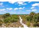 View of beach access from deck at 600/602 Beach Rd # 1 & 2, Sarasota, FL 34242