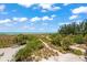 Stunning panoramic view of the beach from a private beachfront property at 600/602 Beach Rd # 1 & 2, Sarasota, FL 34242