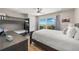 Guest bedroom with bunk beds and ocean view at 600/602 Beach Rd # 1 & 2, Sarasota, FL 34242